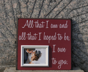 Personalized Wedding Frame Love Anniversary by YourPictureStory