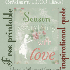 Free printable inspirational quote “Season Everything With Love”