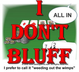 poker bluffer all in i m all in cracked aces