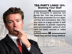Taking Personal Responsibility By Blaming Your Staff 101, by Rand Paul