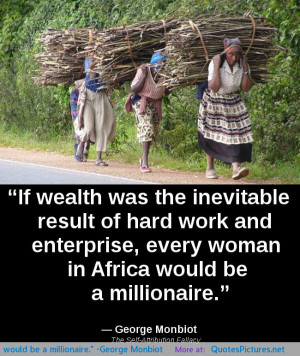 inevitable result of hard work and enterprise, every woman in Africa ...