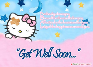 Get Well Soon Orkut Scraps and Get Well Soon Facebook Wall Greetings