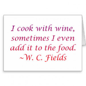 Fields Wine Quote Greeting Card