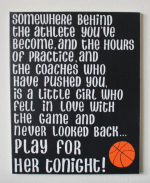 Hand Painted Canvas Mia Hamm Quote Somewhere Behind The