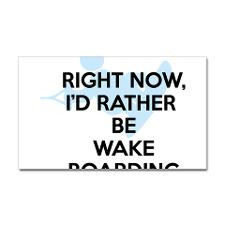 Rather be wakeboarding Sticker (Rectangle) for