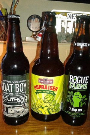 An interesting trio from the liquor store. From
