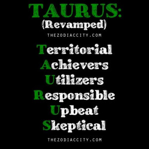 Describing Taurus…..Revamped