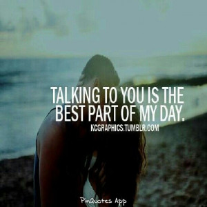 Talking to you