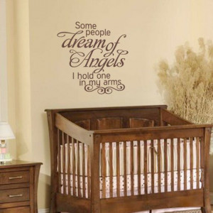 ... Wall Decal - Script Vinyl Wall Quote For Baby Nursery Boys Or Girls