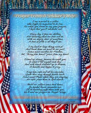 Prayer From A Soldiers Wife Photograph