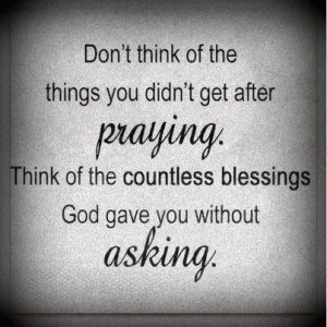 Do Have So Many Blessings.....