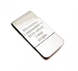 ... Gift - Dad Quote - Engraved Text Money Clip - Custom Engraving