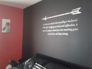 Arrow quote – wall art decal