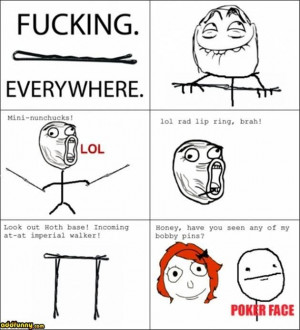 Funny Rage Comics Poker Face