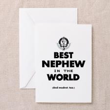 The Best in the World Best Nephew Greeting Cards for