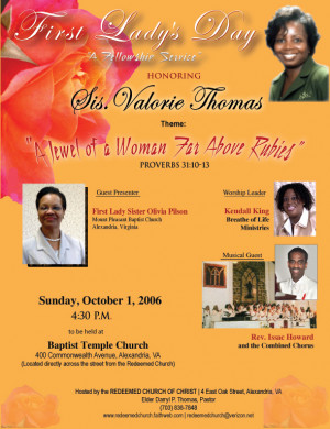 Church Womens Conference Flyer