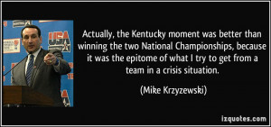 ... epitome of what I try to get from a team in a crisis situation. - Mike