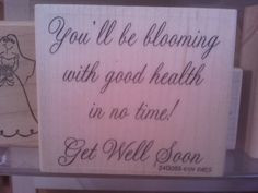 Get well saying - flower More