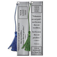 Custom Pewter Bookmark With Quote 