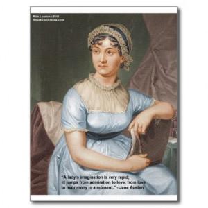 Jane Austen Friendship/Love/Balm Love Quote Gifts Postcards