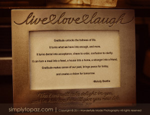 Live Life Gratitude Love...