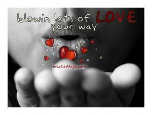 Love greeting blow