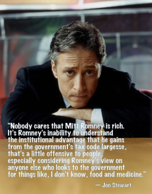 Jon Stewart on Mitt Romney