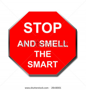 red stop sign funny phrase,clip art,poster,card - stock photo