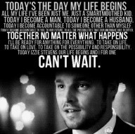 today is the day, life begins...