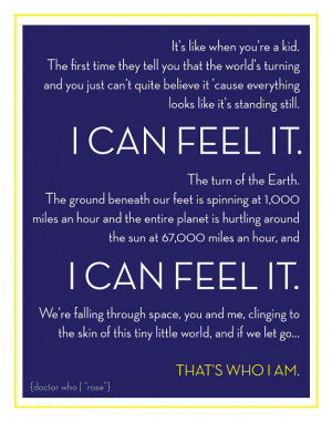 THAT'S WHO I AM Doctor Who Print Quote from by marchstationery, $20.00
