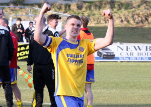 Neil Marshall celebrates victory at Salford Picture Gareth Lyons