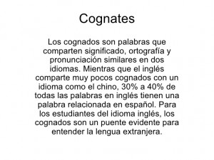 Cognates2009