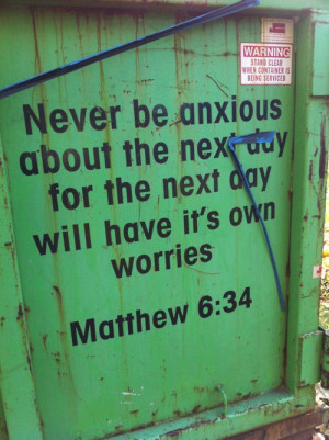 don't be anxious