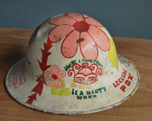 1960's Vietnam War Hippie Helmet