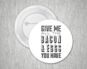 Typography Button,Quote Print, 1 In ch Button,Ron Swanson, Black White ...