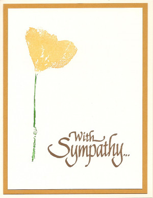 Sympathy Cards with Borders
