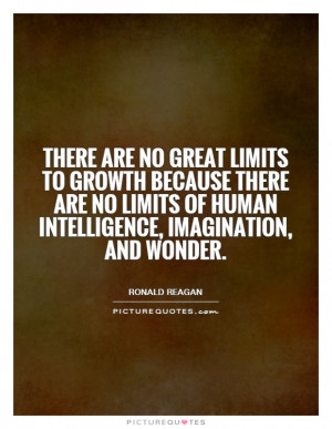 There are no great limits to growth because there are no limits of ...