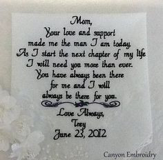 Mom+from+Son+Gift+Personalized+Handkerchief+by+CanyonEmbroidery,+$27 ...