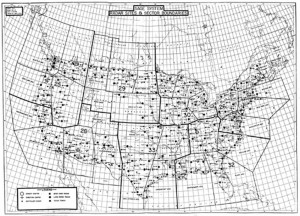 ... and radar sites. Map courtesy of The Online Air Defense Radar Museum