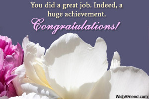 You did a great job. Indeed, a huge achievement. Congratulations.