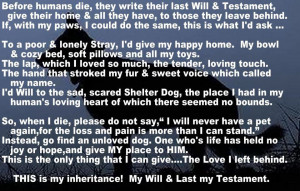My will & last my testament
