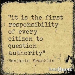 Benjamin Franklyn. Authority