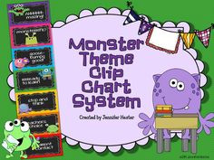 is a very cute Monster Theme Clip Chart System, with catchy sayings ...