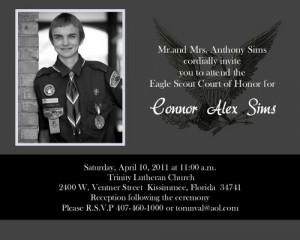Eagle Scout Court Of Honor Invitation Cards