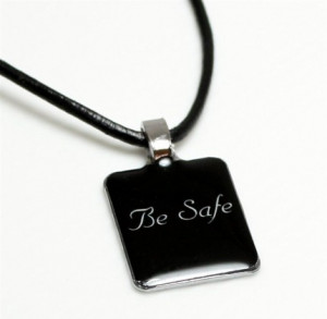 Twilight – Be Safe Edward Cullen quote charm pendant necklace