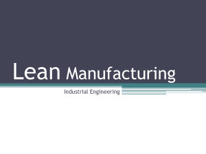 Wastes Lean Manufacturing