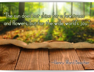 nature quote by henry beecher