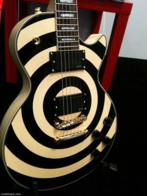 Les Paul Custom Electric Guitar Bullseye