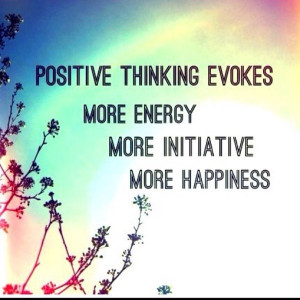 Positive thinking evokes more energy. #Happiness