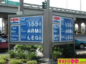 We are also shocked at the high gas prices!